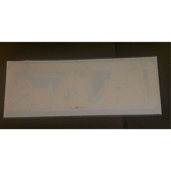 1981 Ms. Pac-Man Midway Arcade Marquee Sign Original Vintage Bally Collectible A - Picture 5 of 5